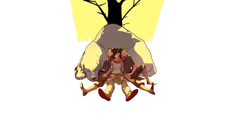 Three People under a Tree