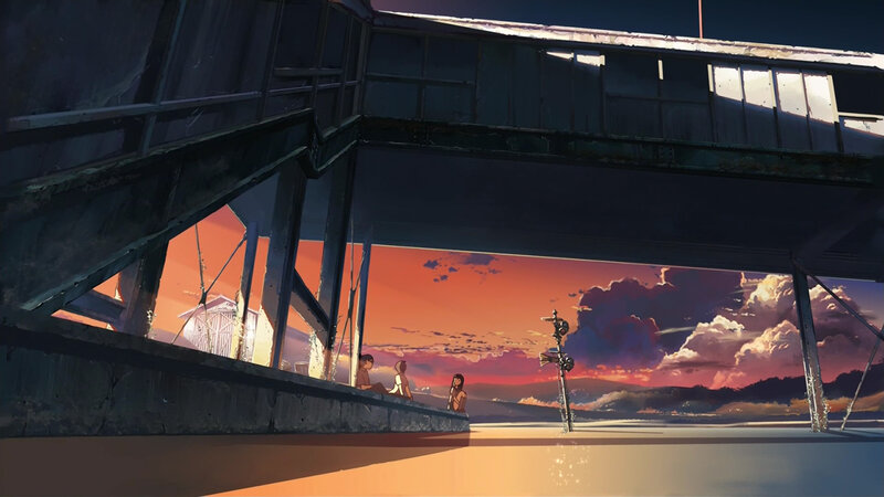 Three People under Bridge — Orange