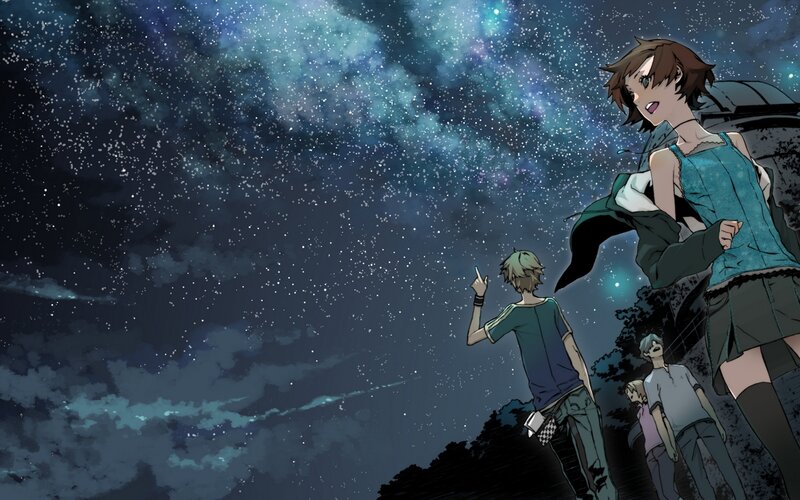 Three People under Stars