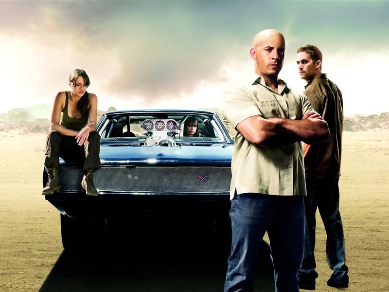 Three People with Car — Blue