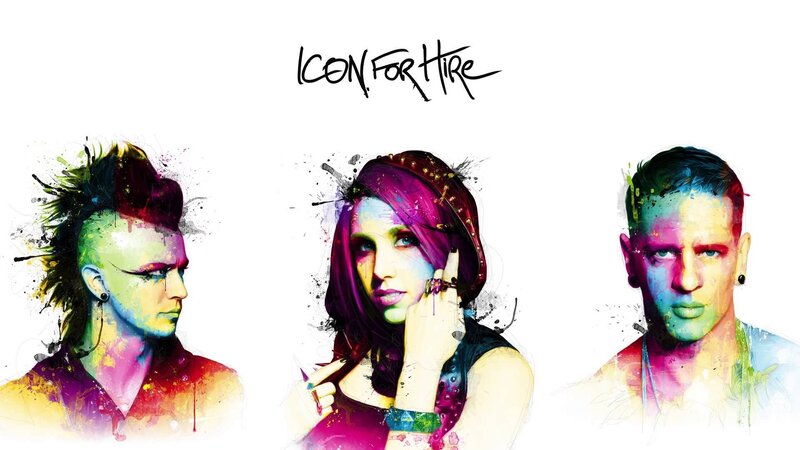 Three People with Colorful Hair