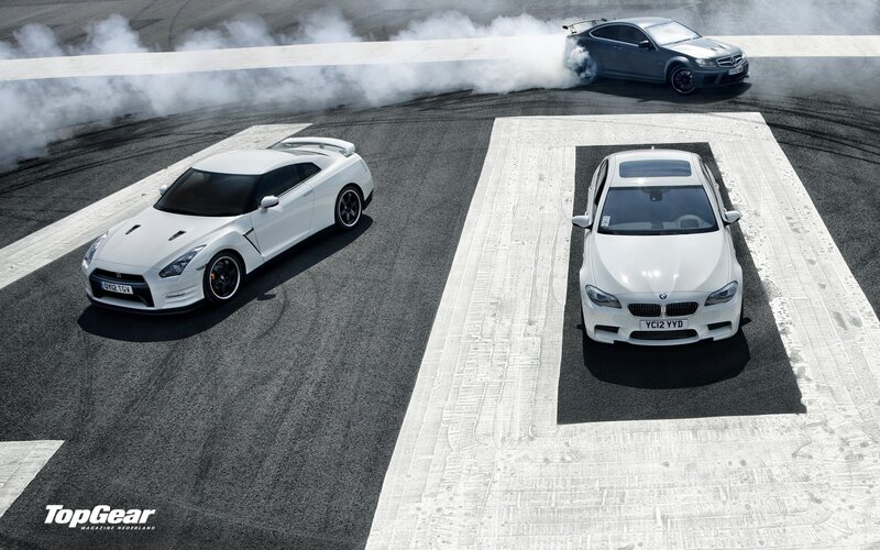 Three Performance Cars on Track
