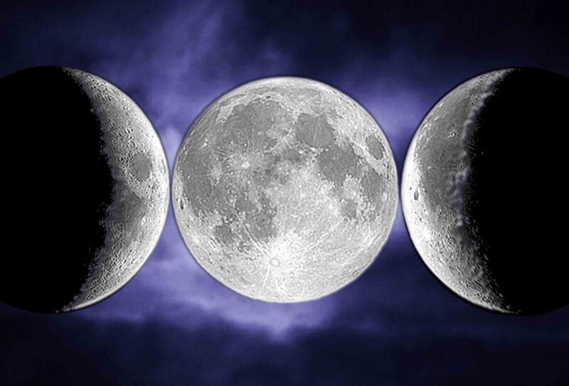 Three Phases of the Moon — Purple