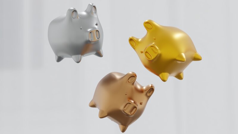 Three Piggy Banks