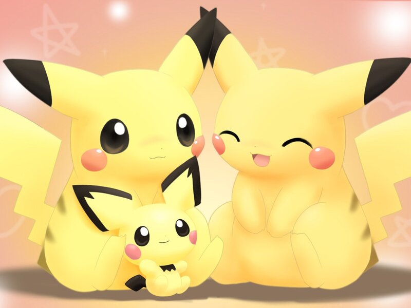 Three Pikachu Together