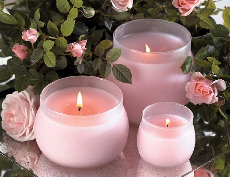 Three Pink Candles