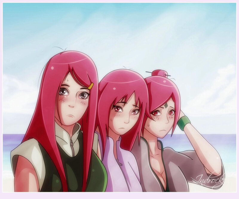 Three Pink-haired Characters — Pink