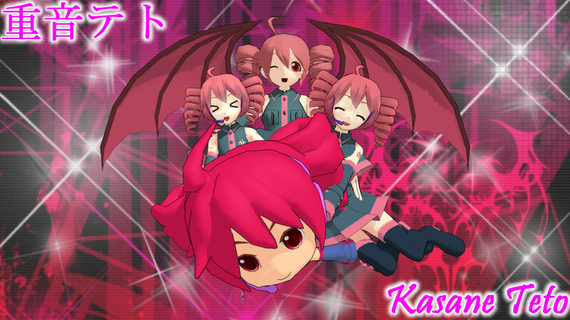 Three Pink-haired Characters