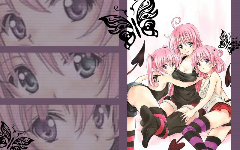 Three Pink-haired Girls — Pink, Playful, Manga