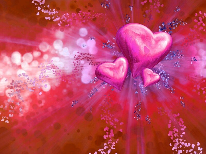 Three Pink Hearts