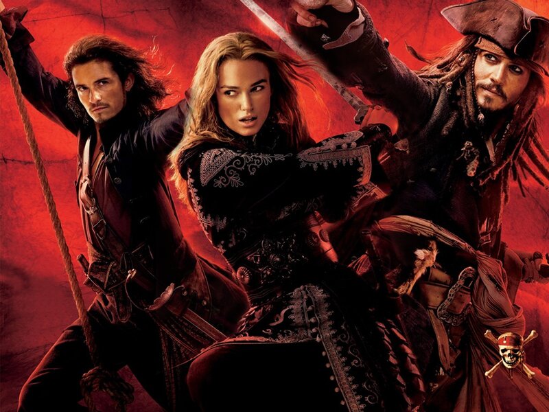 Three Pirates in Action — Red