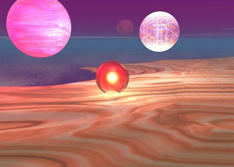 Three Planets in Sky