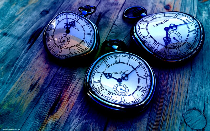 Three Pocket Watches — Blue