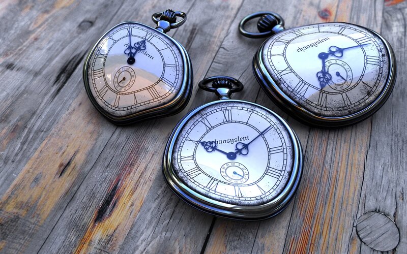Three Pocket Watches — Brown