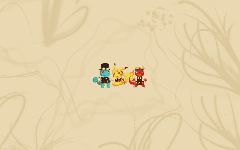 Three Pokémon Characters — Beige