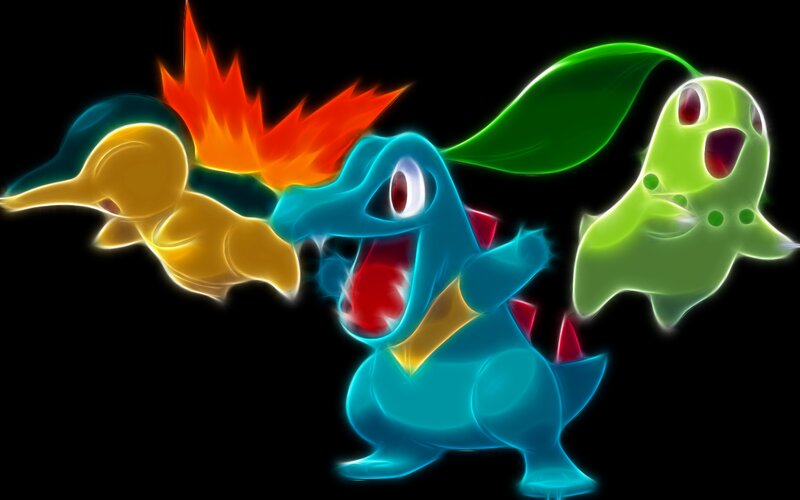 Three Pokémon Characters — Blue, Dynamic