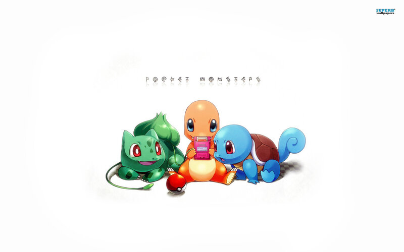 Three Pokémon Characters — White, Playful