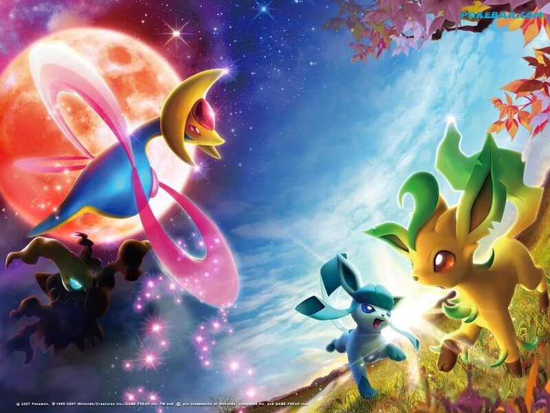 Three Pokémon in a Field