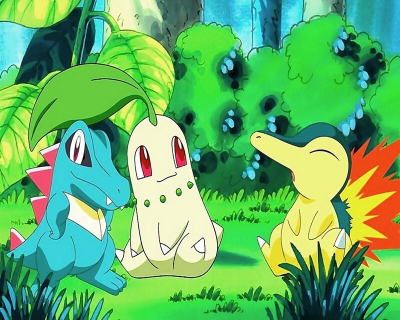 Three Pokémon in Grass