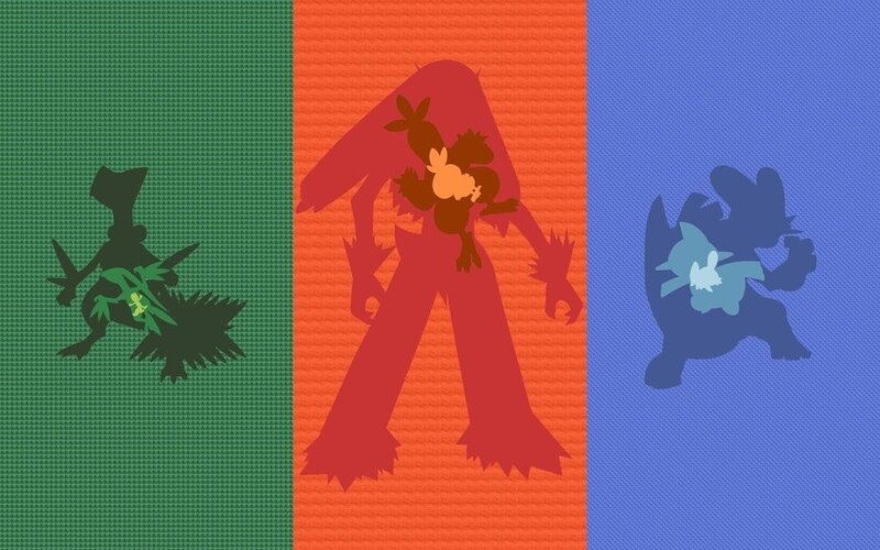 Three Pokémon Silhouettes — Green