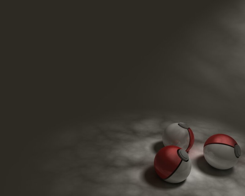 Three Pokeballs on Floor