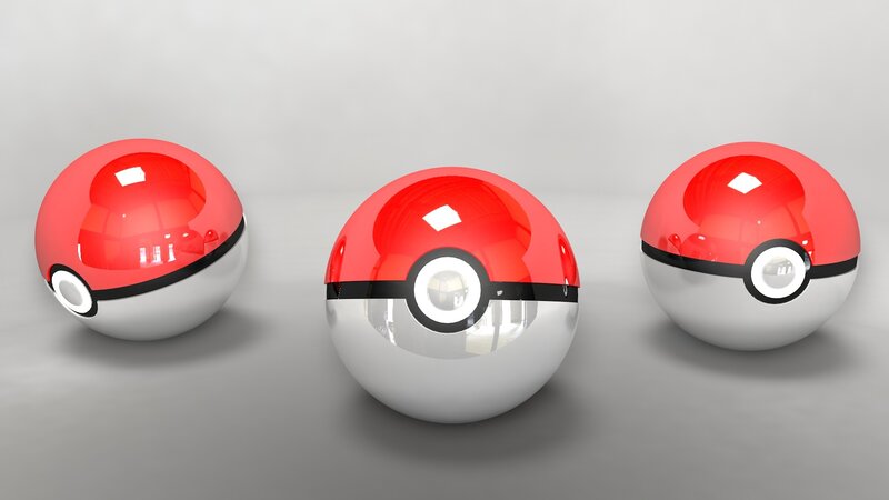 Three Pokeballs