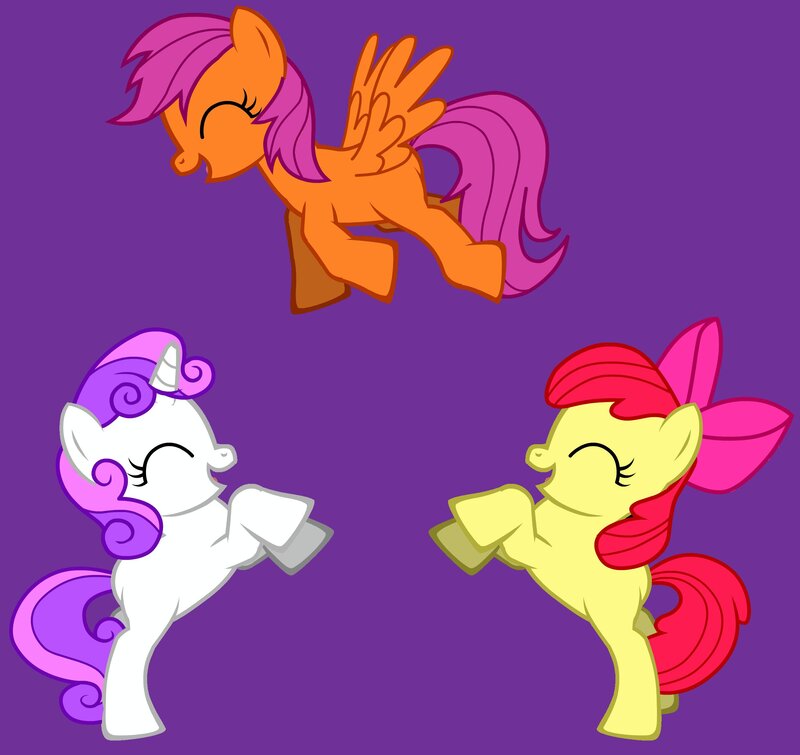 Three Ponies Dancing