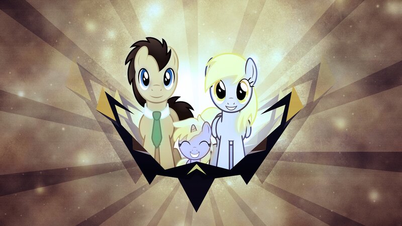 Three Ponies in a Family Portrait