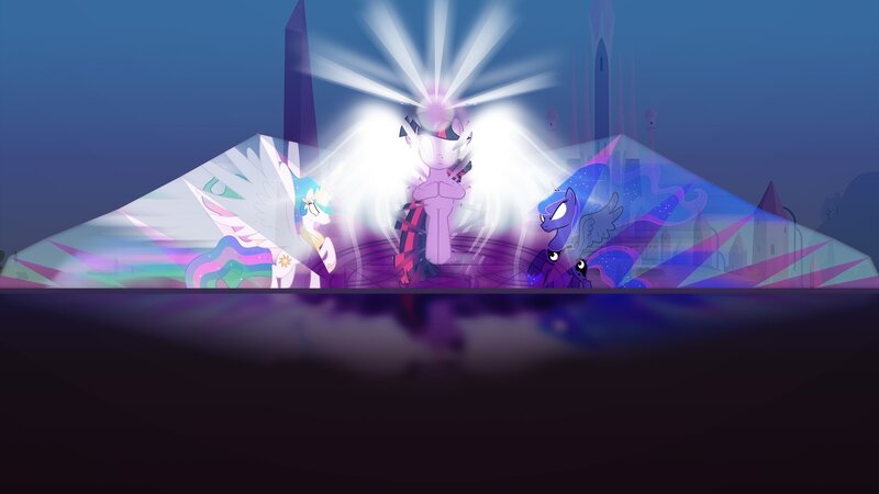 Three Ponies in Light