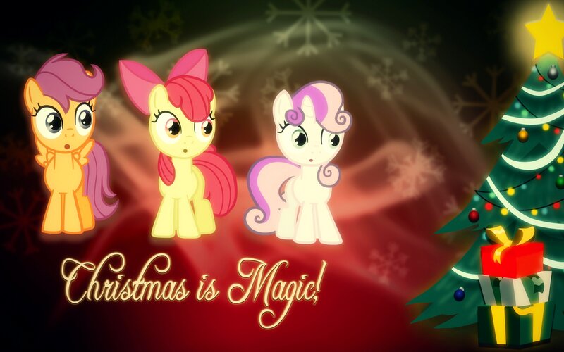 Three Ponies in Winter