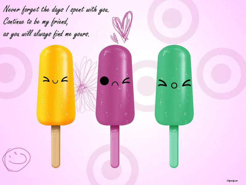 Three Popsicles with Faces