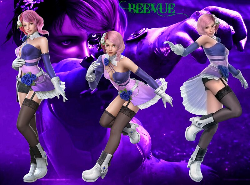 Three Poses of a Female Character