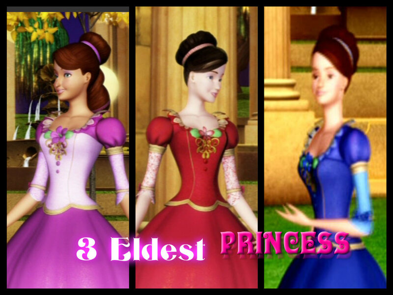 Three Princess Characters — Purple