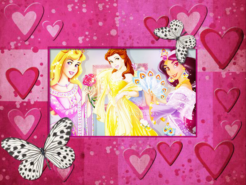 Three Princesses in Dresses