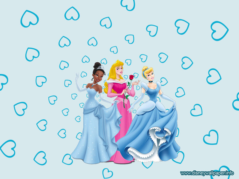 Three Princesses Standing — Blue