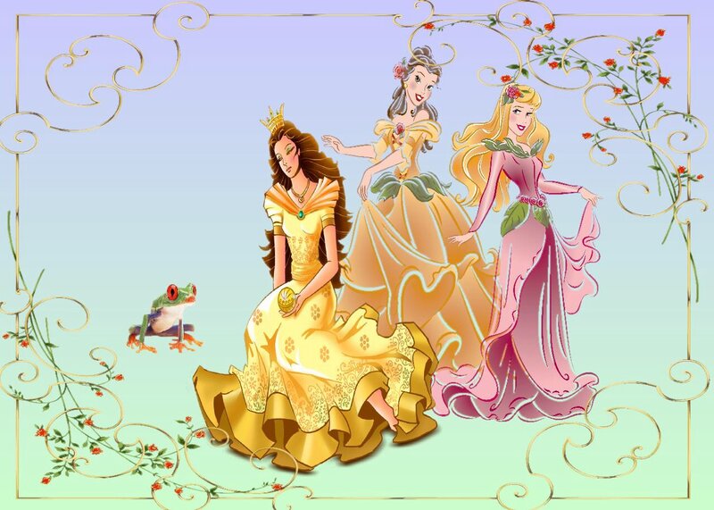 Three Princesses with Frog
