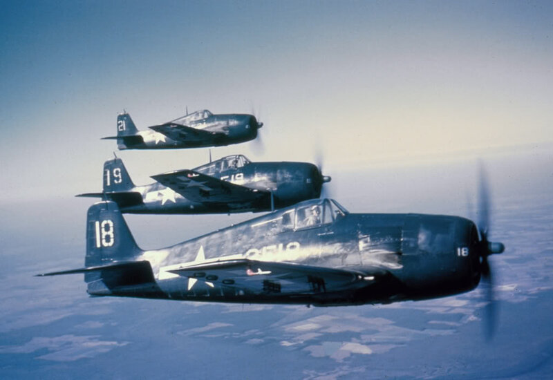 Three Propeller Planes