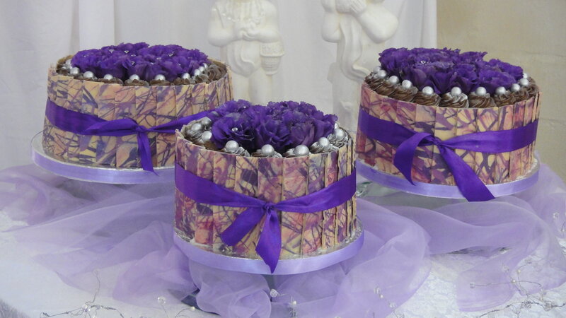 Three Purple Cakes