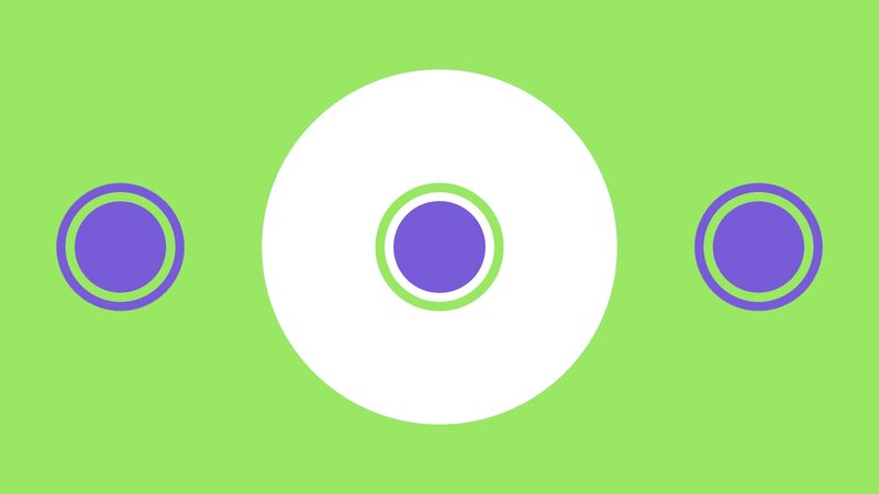 Three Purple Circles