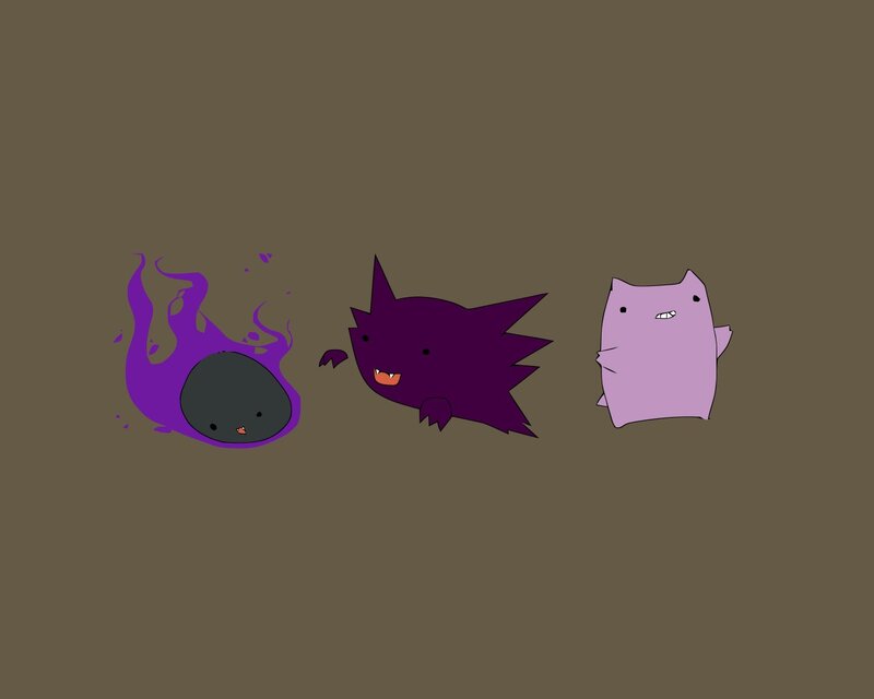 Three Purple Creatures — Playful