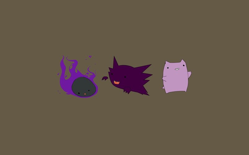 Three Purple Creatures