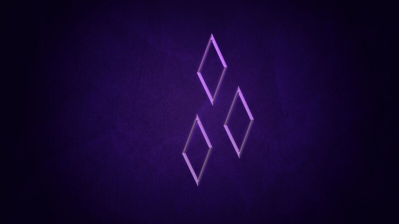 Three Purple Diamonds