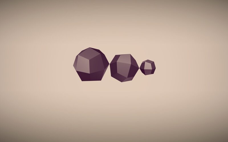 Three Purple Polyhedra