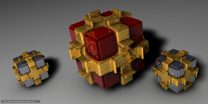 Three Puzzle Cubes