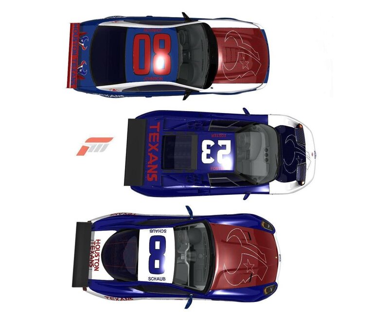 Three Race Cars — Blue