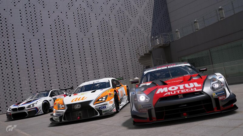 Three Race Cars — Gray
