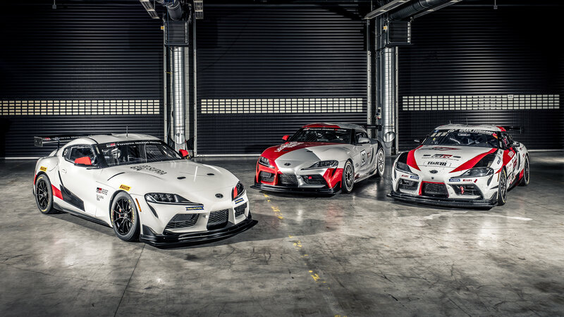 Three Race Cars — White