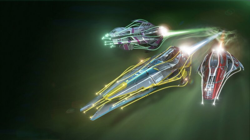 Three Racing Ships