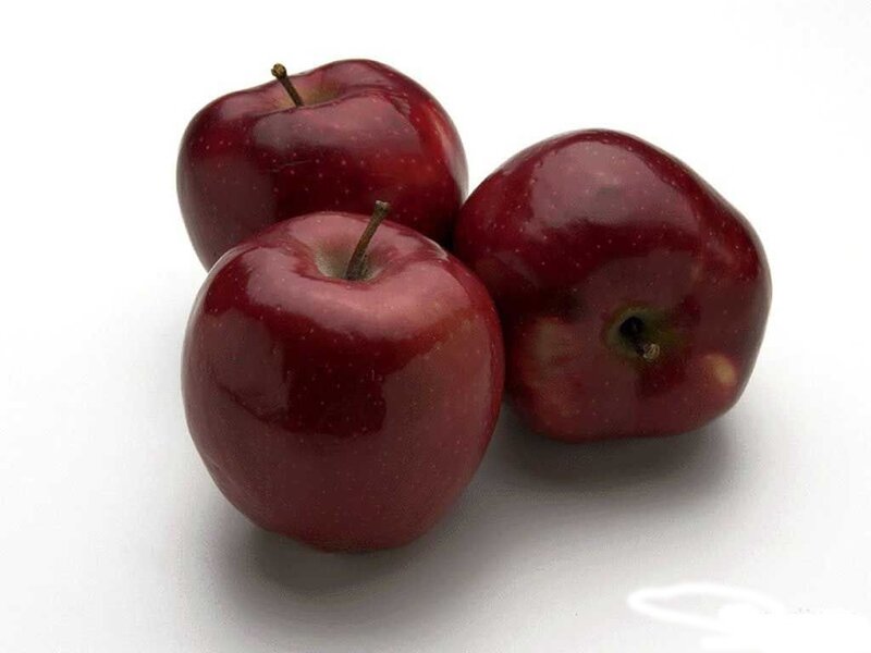 Three Red Apples — Neutral, Photograph, Stem