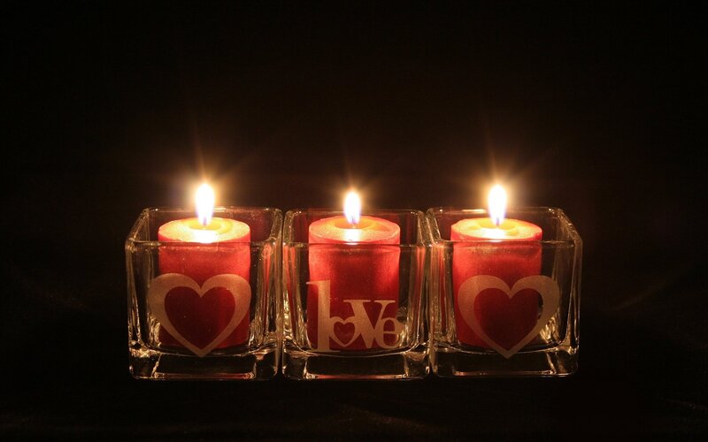 Three Red Candles — Intimate